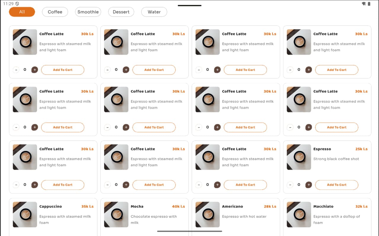 Dark Mug Coffee management application screenshot 5