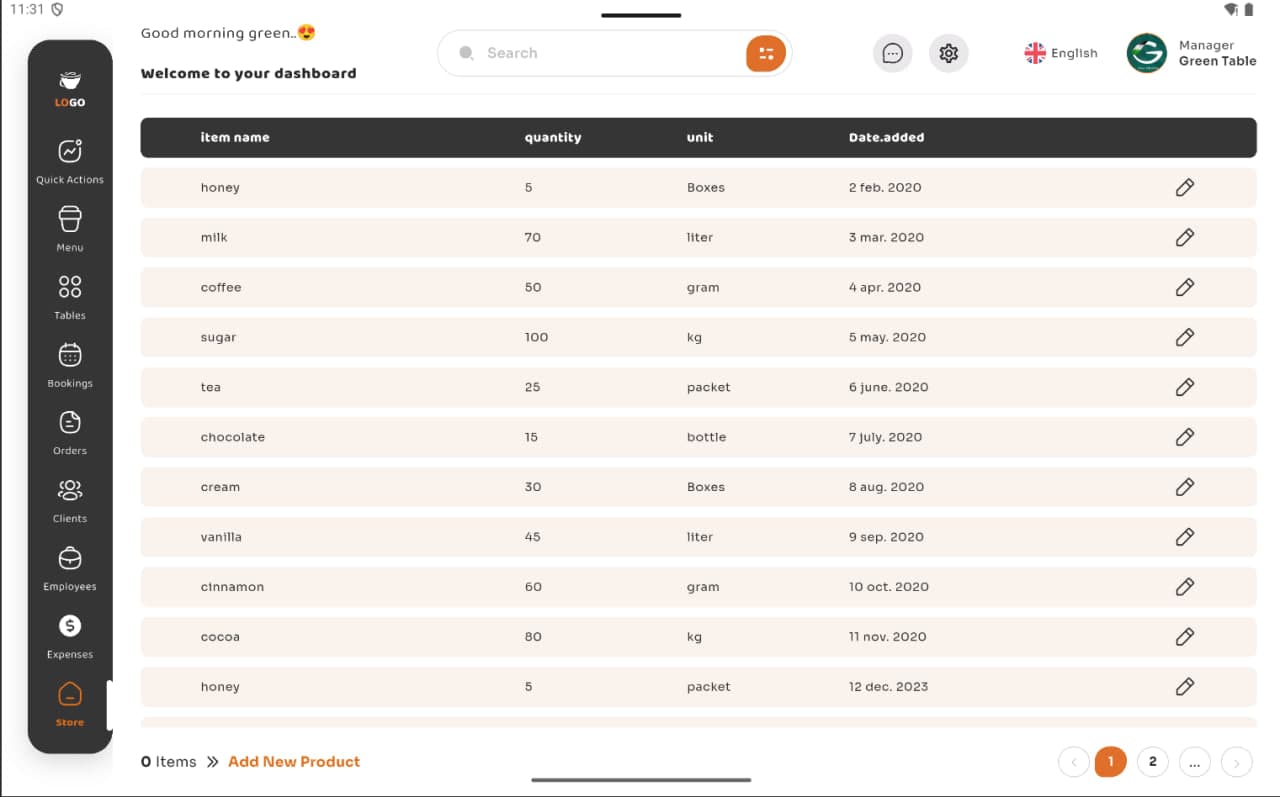 Dark Mug Coffee management application screenshot 13